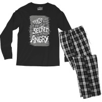 That's My Secret! I'm Always Angry! Men's Long Sleeve Pajama Set | Artistshot