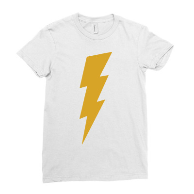 Lightning Bolt Camera Flash Ladies Fitted T-shirt Designed By Mdk Art