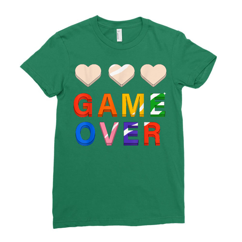 Game Over Vintage Retro Video Games Gaming Gift Arcade T Shirt 1356 Ladies Fitted T-Shirt by akmadfahafd | Artistshot