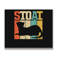 Vintage Stoat Short-tailed Weasel Ermine Metal Print Horizontal | Artistshot