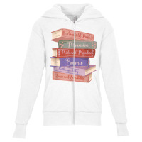 Literacy Austen Novels Romance Books Literary Jane Austen T Shirt Youth Zipper Hoodie | Artistshot