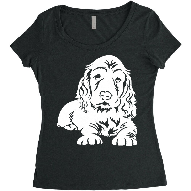 Cocker T  Shirt Cute Cocker Spaniel Gift T  Shirt Women's Triblend Scoop T-shirt by oritchie954 | Artistshot