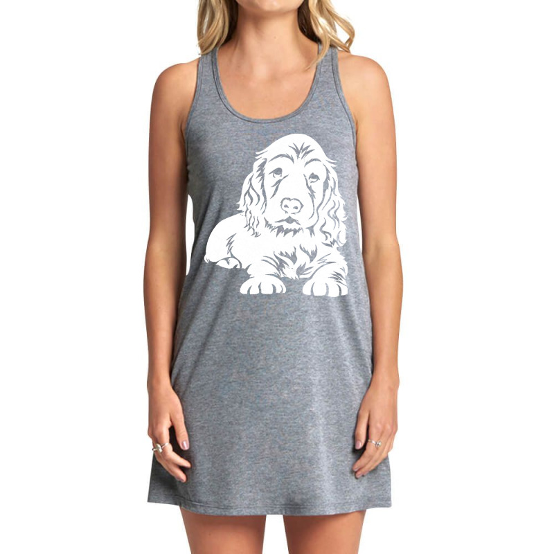 Cocker T  Shirt Cute Cocker Spaniel Gift T  Shirt Tank Dress by oritchie954 | Artistshot