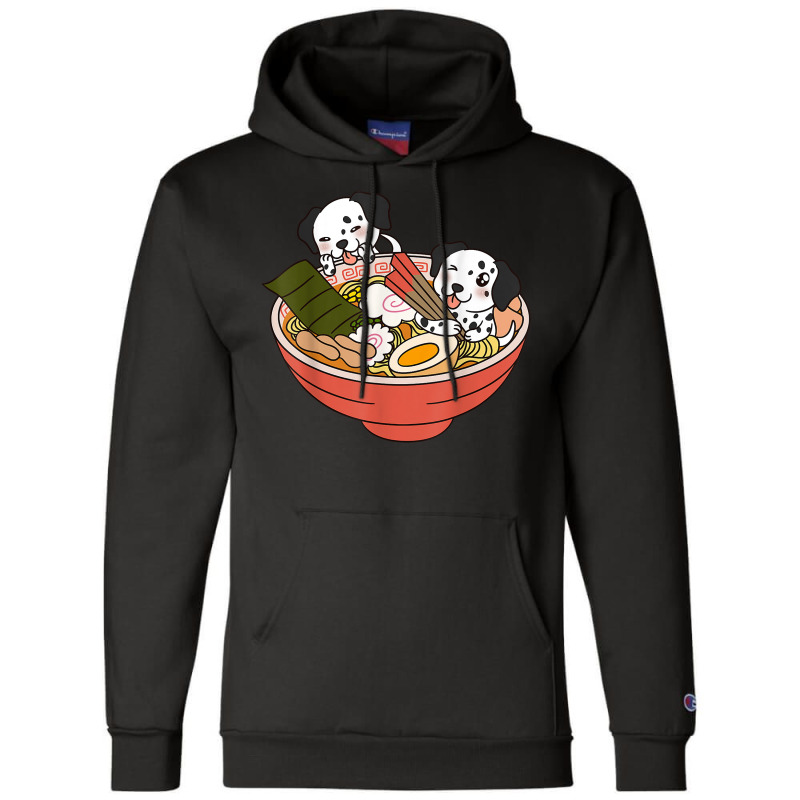 Funny Dalmatian Dog Ramen Champion Hoodie by robeijopicar | Artistshot