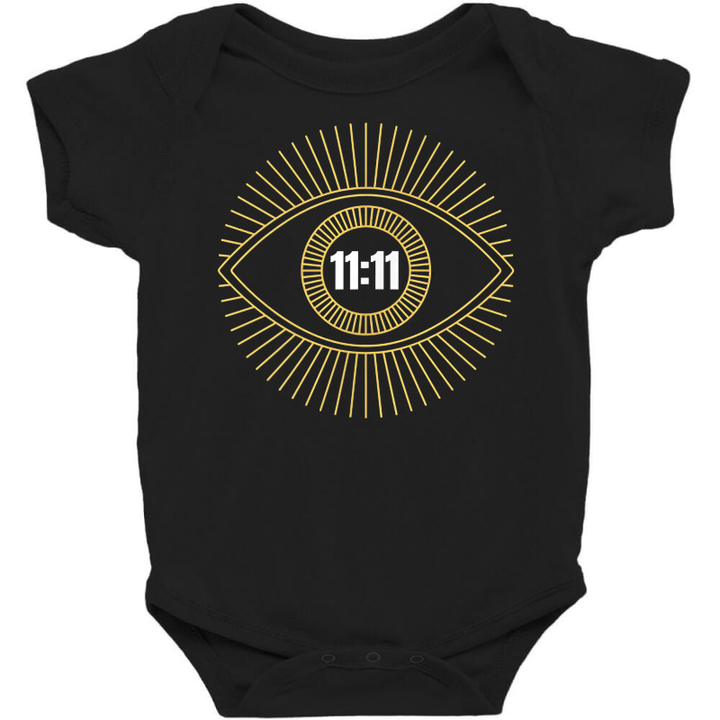 1111 Angel Number Numerology Synchronicity Manifestation T Shirt Baby Bodysuit by benoirme | Artistshot