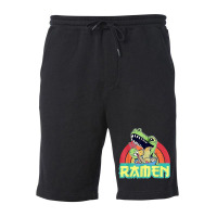 Funny Dinosaur Ramen Cute Anime Trex Japanese Ramen Noodles Fleece Short | Artistshot