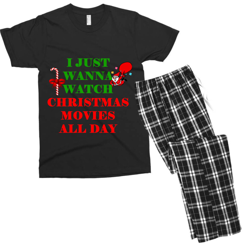 I Just Wanna Watch Christmas Movies Classic Men's T-shirt Pajama Set by WeisenbadennisAlan | Artistshot