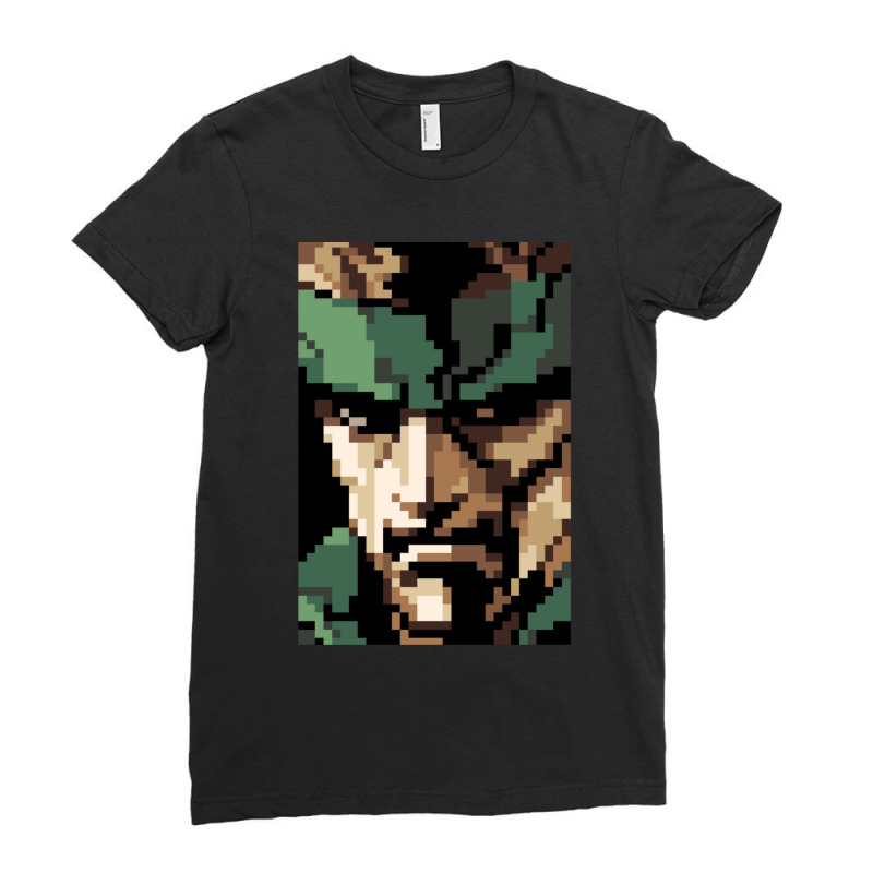 Solid Snake Ladies Fitted T-Shirt by hapkeluciik | Artistshot