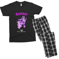 Coroner  Mental Vortex Men's T-shirt Pajama Set | Artistshot