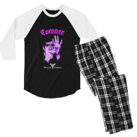 Coroner  Mental Vortex Men's 3/4 Sleeve Pajama Set | Artistshot