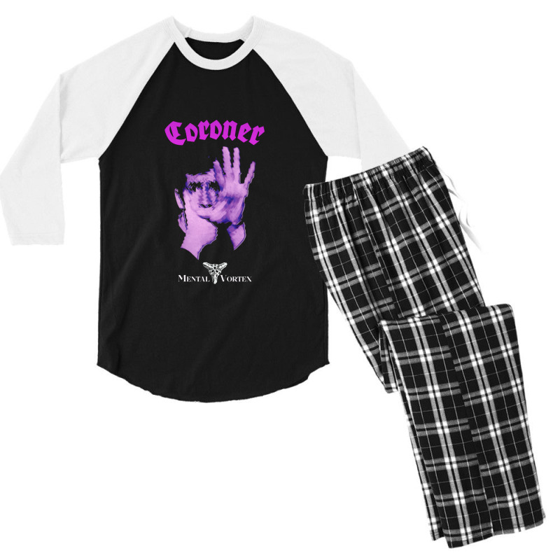 Coroner  Mental Vortex Men's 3/4 Sleeve Pajama Set | Artistshot