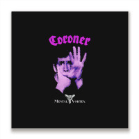 Coroner  Mental Vortex 1 Metal Print Square | Artistshot