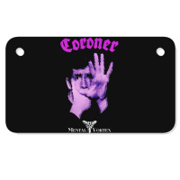 Coroner  Mental Vortex 1 Motorcycle License Plate | Artistshot