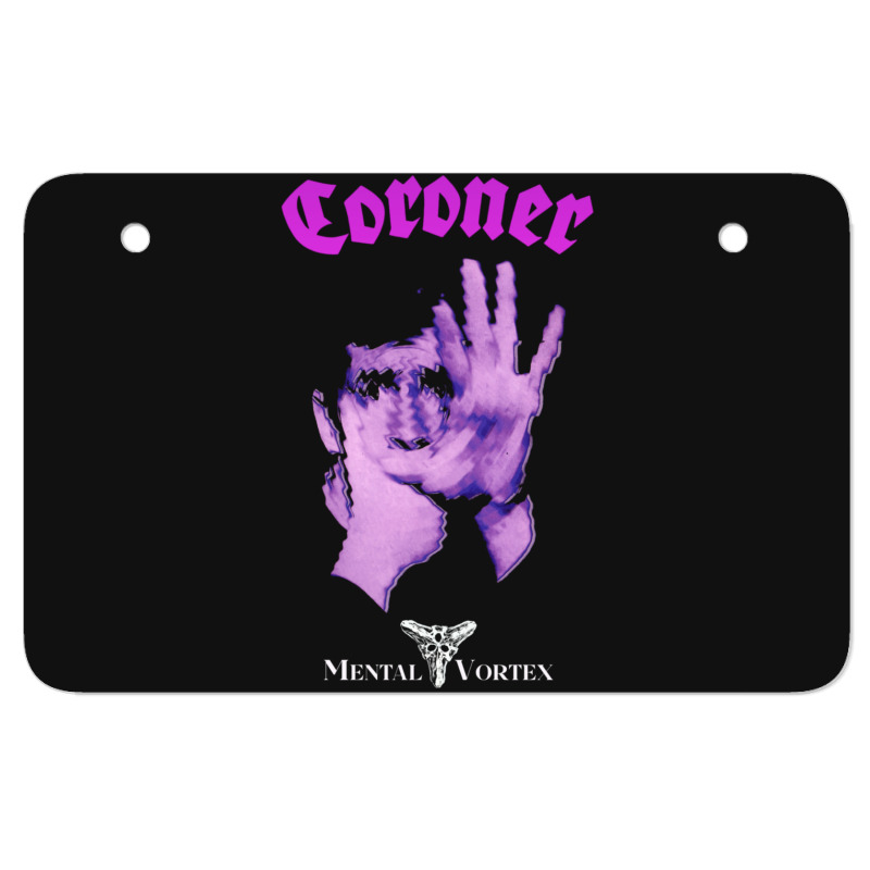 Coroner  Mental Vortex 1 Atv License Plate | Artistshot