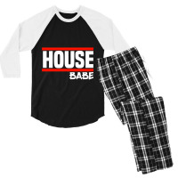 House Music House Party House Babe Premium Scoop Men's 3/4 Sleeve Pajama Set | Artistshot