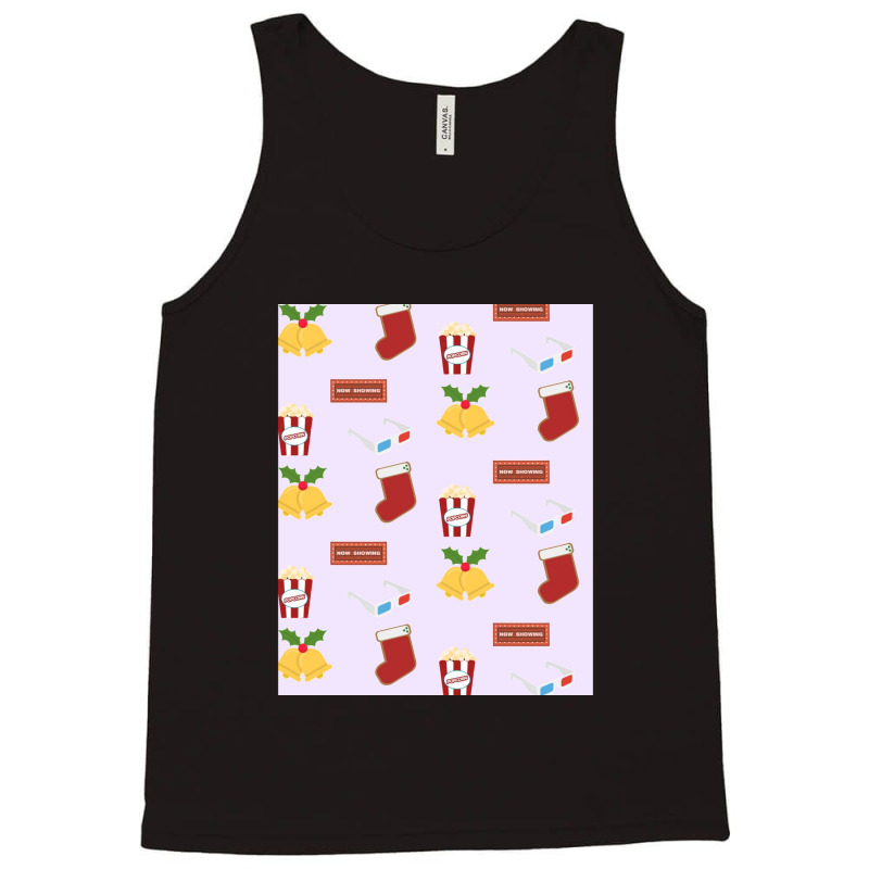 I Just Wanna Watch Christmas Movies Pattern Lazy Graphic Tank Top by WeisenbadennisAlan | Artistshot