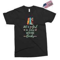 A Girl In Love With Her Books Bookworm Book Lover Exclusive T-shirt | Artistshot