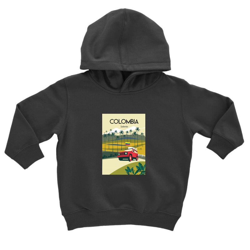 Colombia Salento Travel Poster Poster Toddler Hoodie by marytucson | Artistshot