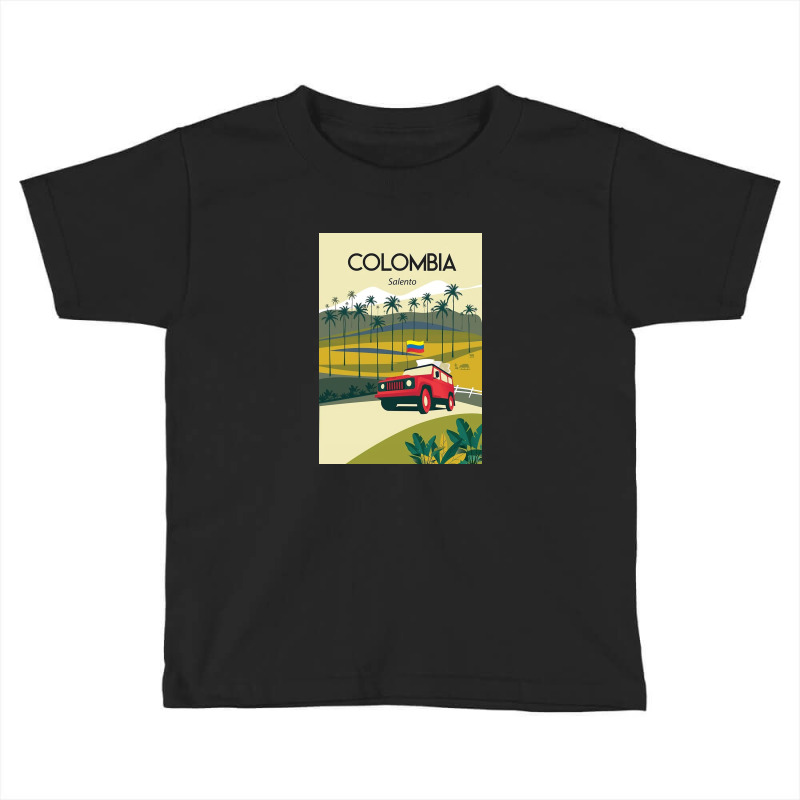 Colombia Salento Travel Poster Poster Toddler T-shirt by marytucson | Artistshot