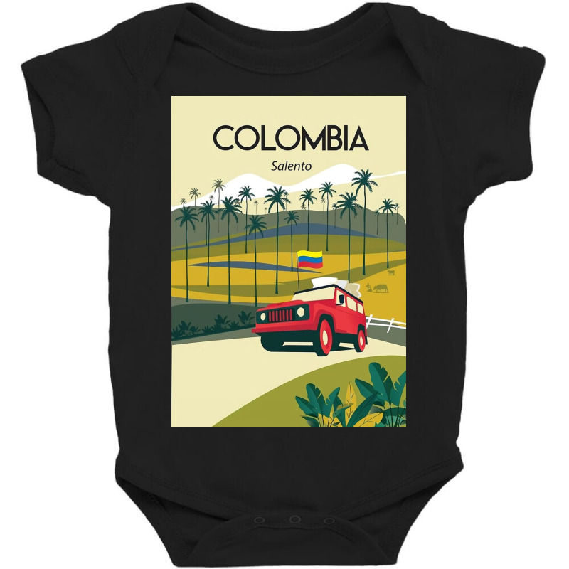 Colombia Salento Travel Poster Poster Baby Bodysuit by marytucson | Artistshot