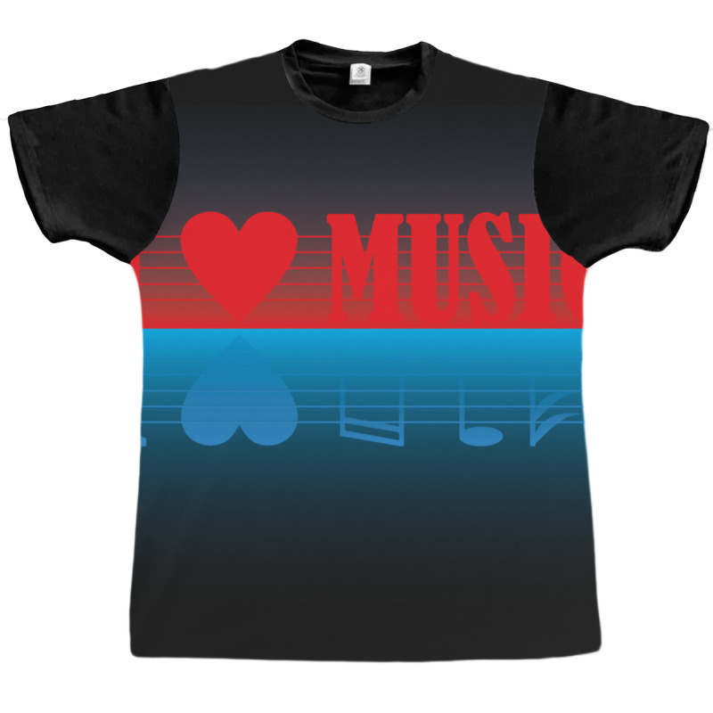 I Love Music Essential Graphic T-shirt | Artistshot