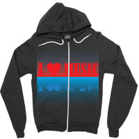 I Love Music Essential Zipper Hoodie | Artistshot