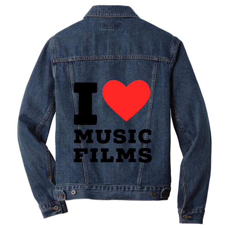 I Love Music Film Classic Men Denim Jacket | Artistshot