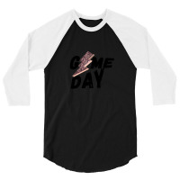 Game Day Leopard Lightning Bolt 3/4 Sleeve Shirt | Artistshot