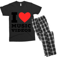 I Love Music Videos Classic Men's T-shirt Pajama Set | Artistshot