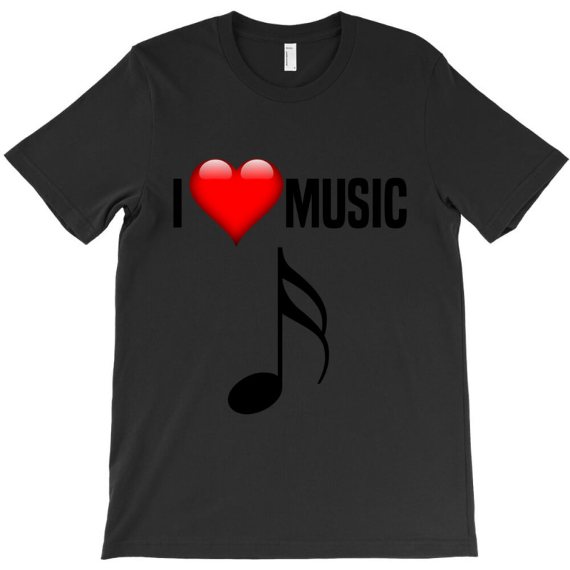 I Love Music. For All Music Lovers & Fans Classic T-shirt | Artistshot