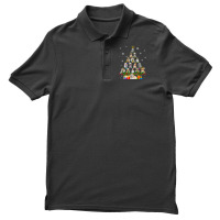 Cavachon Christmas Tree Lights Funny Lover Dog Xmas Pajamas T Shirt Men's Polo Shirt | Artistshot