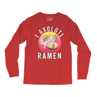 Funny Kawaii Axolotl Anime Japanese Ramen Noodles Kids Long Sleeve Shirts | Artistshot