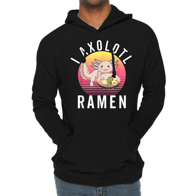 Funny Kawaii Axolotl Anime Japanese Ramen Noodles Kids Lightweight Hoodie by robeijopicar | Artistshot