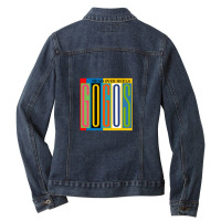 Head Over Heels The Gogo's With Backgorund Head Over Heels The Gogo's  Ladies Denim Jacket | Artistshot