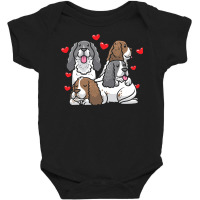 English Springer Spaniel T  Shirt English Springer Spaniel Dog Heart M Baby Bodysuit | Artistshot