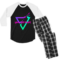 Love, Life Music  Design Classic Men's 3/4 Sleeve Pajama Set | Artistshot