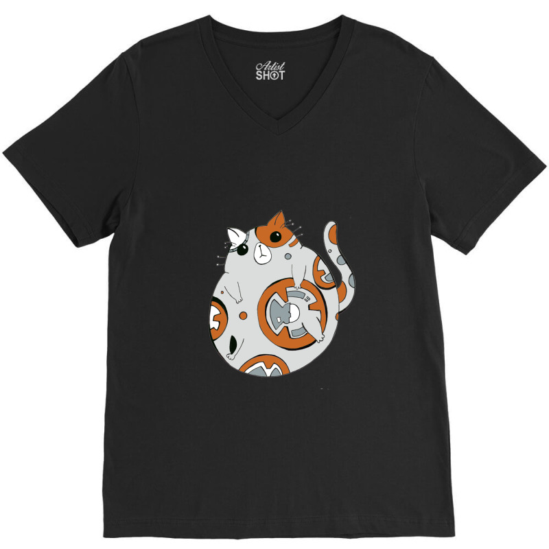 Kitty Bb8 Classic V-Neck Tee by WeisenbadennisAlan | Artistshot