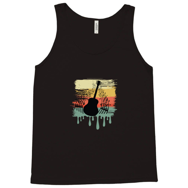 Guitar Vintage Dripping Tank Top | Artistshot