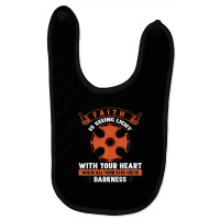 Faith Is Seeing Light With Your Heart When All Your Eyes Baby Bibs | Artistshot