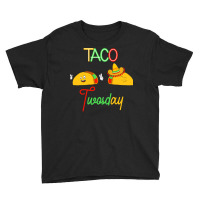 Food Lovers T  Shirt Taco Time Youth Tee | Artistshot