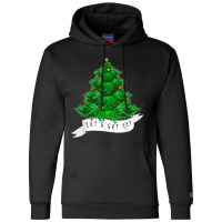 Let's Get Lit Weed X Mas Tree Gift Marijuana Christmas T Shirt Champion Hoodie | Artistshot