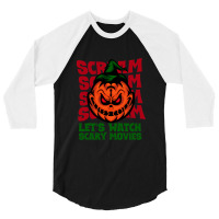 Let's Watch Scary Movies Essential 3/4 Sleeve Shirt | Artistshot