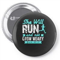 She Will Run And Not Grow Weary Pin-back Button | Artistshot