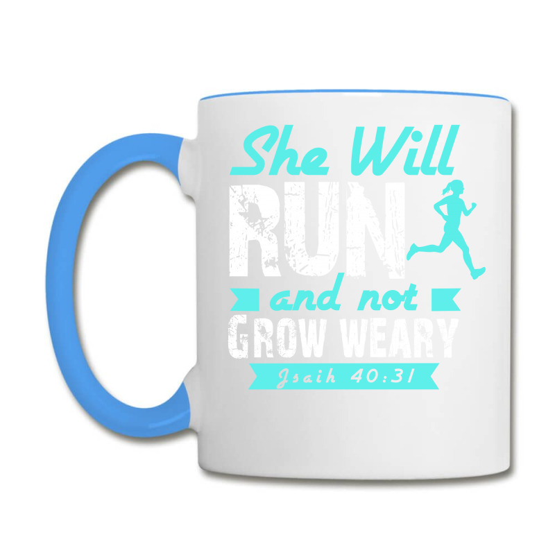 She Will Run And Not Grow Weary Coffee Mug | Artistshot