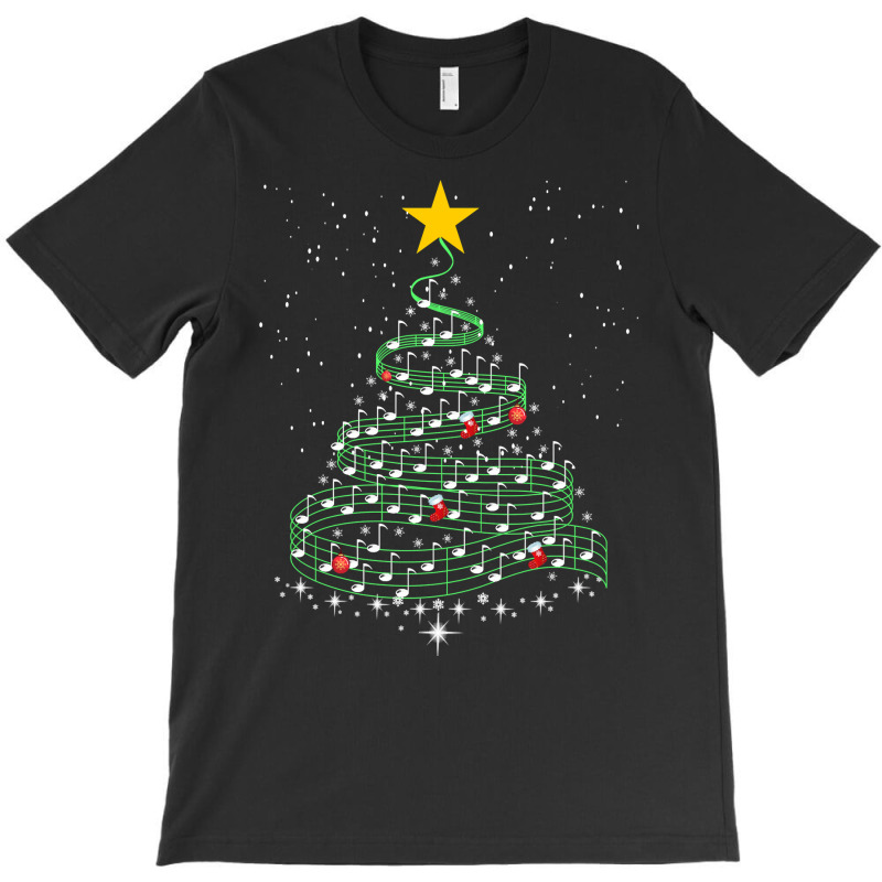 Music Note Tree Wish You A Merry Christmas Gift Musical Long Sleeve T T-Shirt by pacerbe | Artistshot