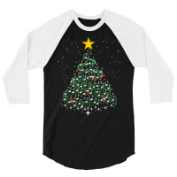 Music Note Tree Wish You A Merry Christmas Gift Musical Long Sleeve T 3/4 Sleeve Shirt | Artistshot