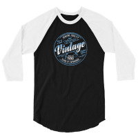 Vintage Born In 1950 Genuine & Original Birthday 3/4 Sleeve Shirt | Artistshot