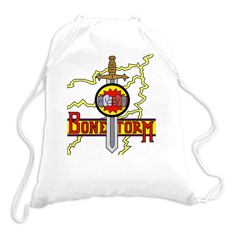 Bonestorm Clear Drawstring Bags | Artistshot