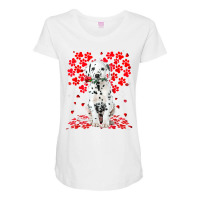 Cute Love Dalmatian Dog Valentine Pet Dog Lover T Shirt Maternity Scoop Neck T-shirt | Artistshot