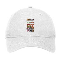 Kwanzaa Principles Kente Adjustable Cap | Artistshot